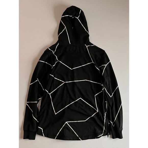 DOPE Side Zip Lightweight, WELL WORN/LOVED hoodie, w/ Abstract Mountain Medium - Picture 9 of 10